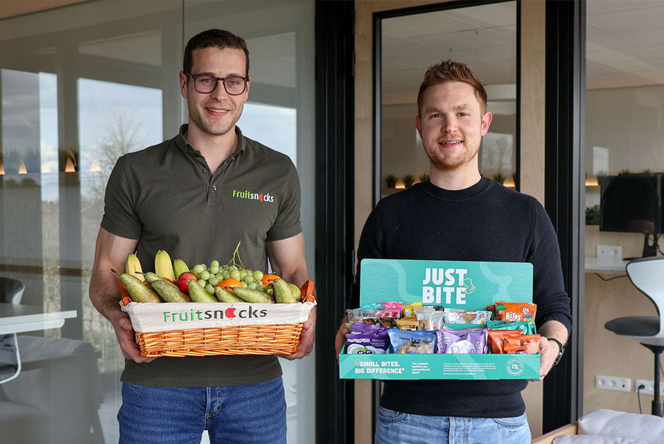 Persbericht: JustBite en Fruitsnacks bundelen krachten