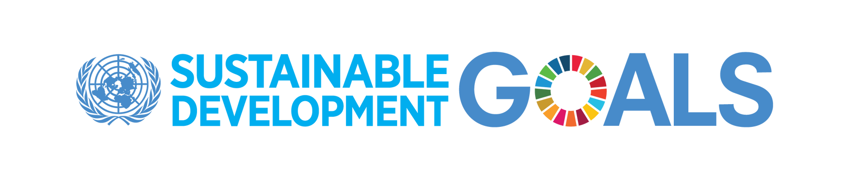 UN Sustainable Development Goals logo met VN embleem