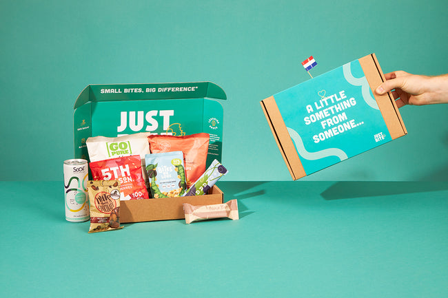 Nederlandse box met gezonde snacks