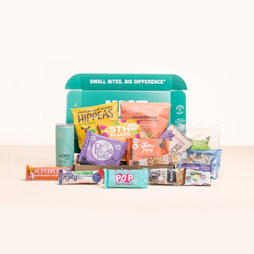 Verjaardagsgeschenk met 14 gezonde snacks en 1 drankje